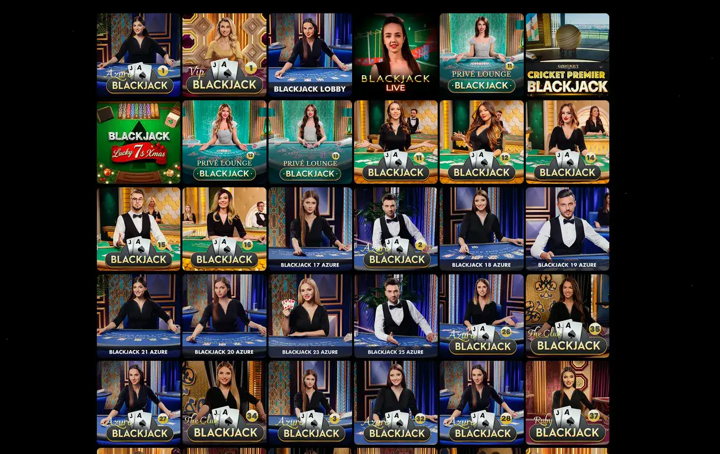 Игровой зал Cat casino с живыми дилерами